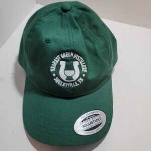 Yupoong Green "Nearest Green Distillery Shelbyville, TN" adjustable hat